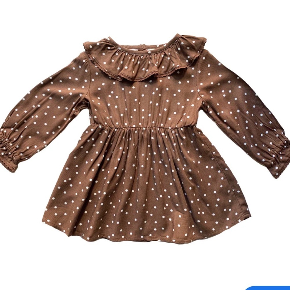 NWT Rylee + Cru polka dot dress 0-3 months